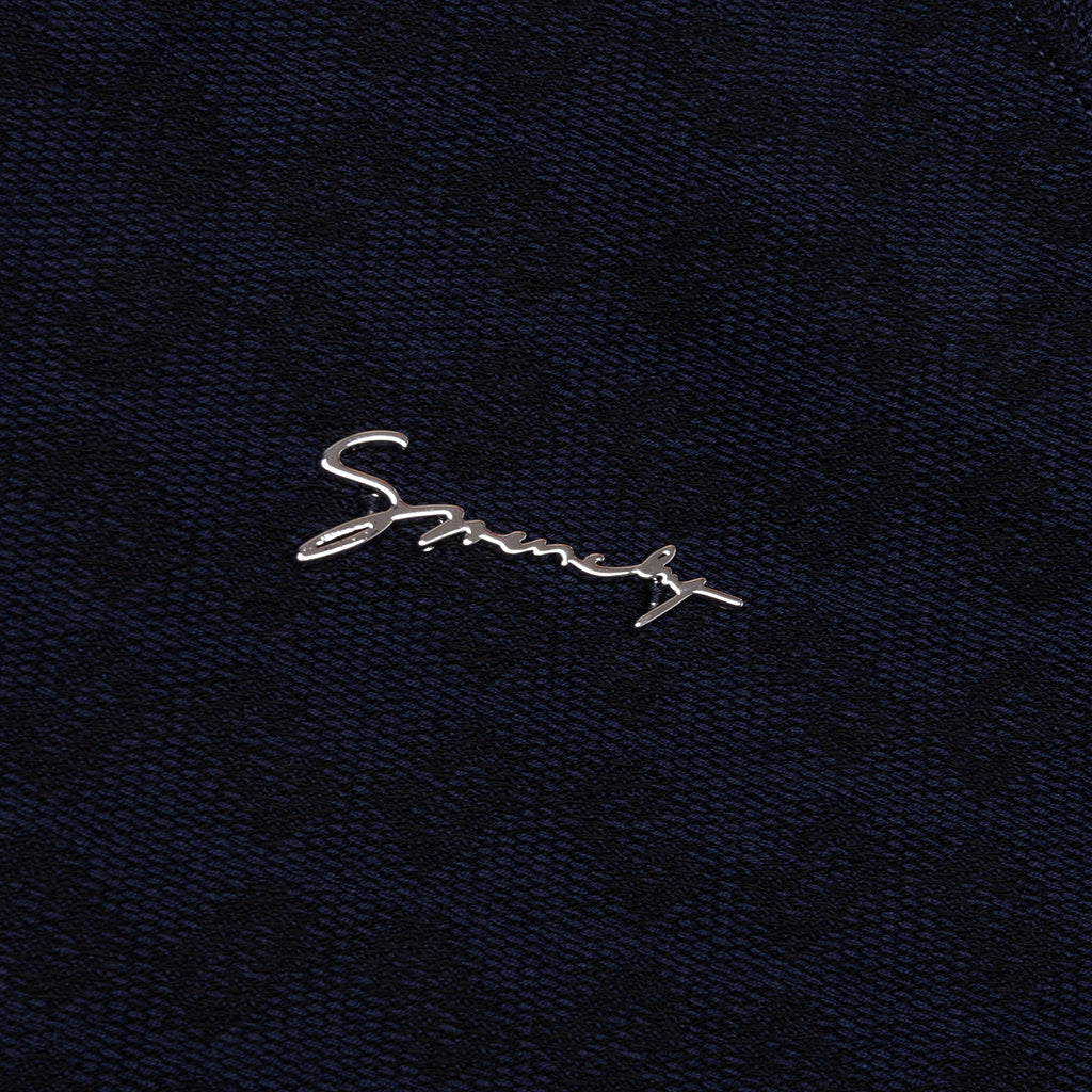 Monogram 72 Jacquard Polo - Black/Navy