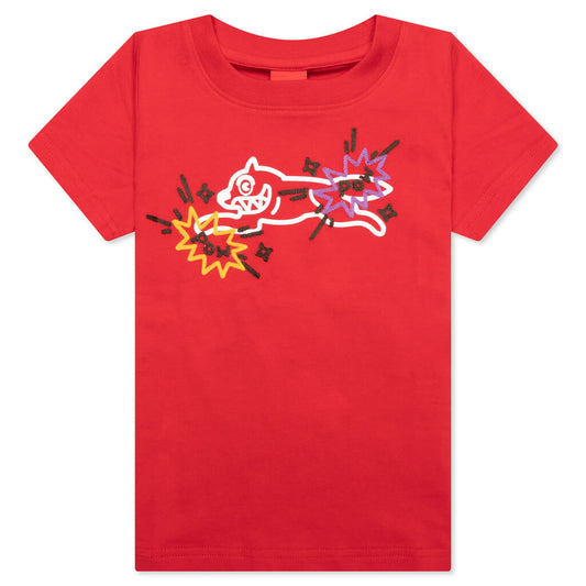 Kids Pop S/S Tee - Racing Red