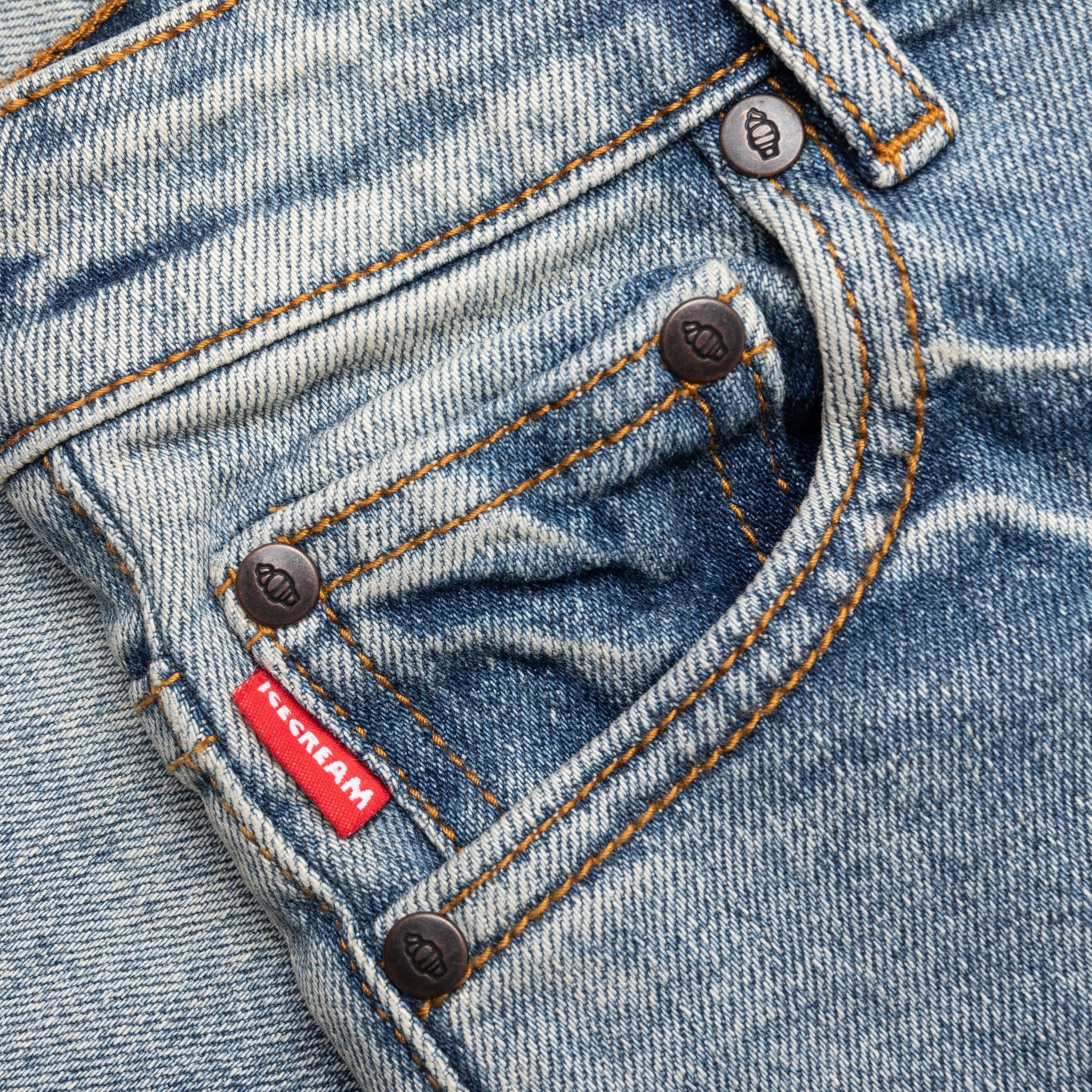 Kids Pow Jean Shorts - Blue Chocolate
