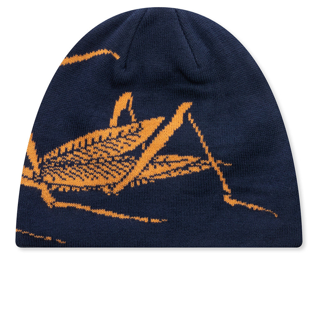 Praying Mantis Beanie - Navy Blue