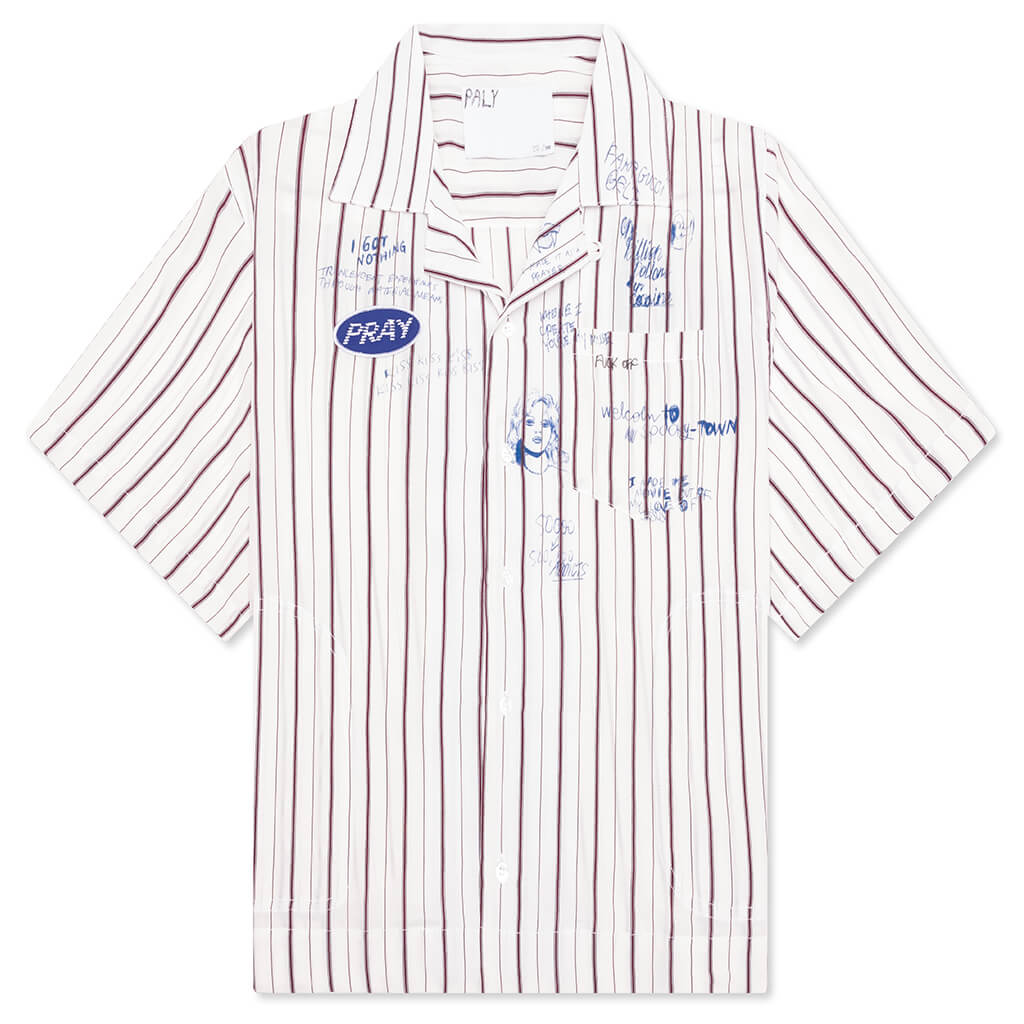 Praying Silk Mechanic Shirt - Cream