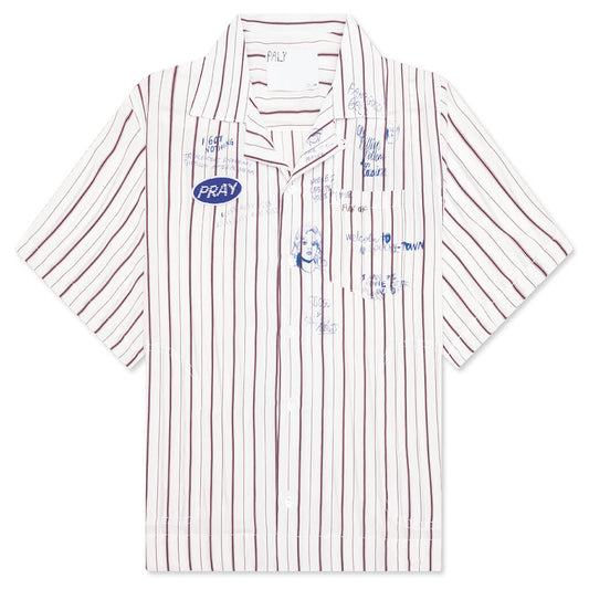 Praying Silk Mechanic Shirt - Cream