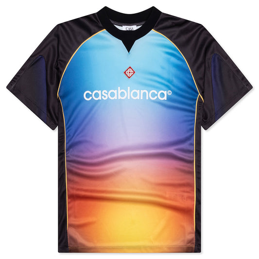Printed Football Top - Gradient