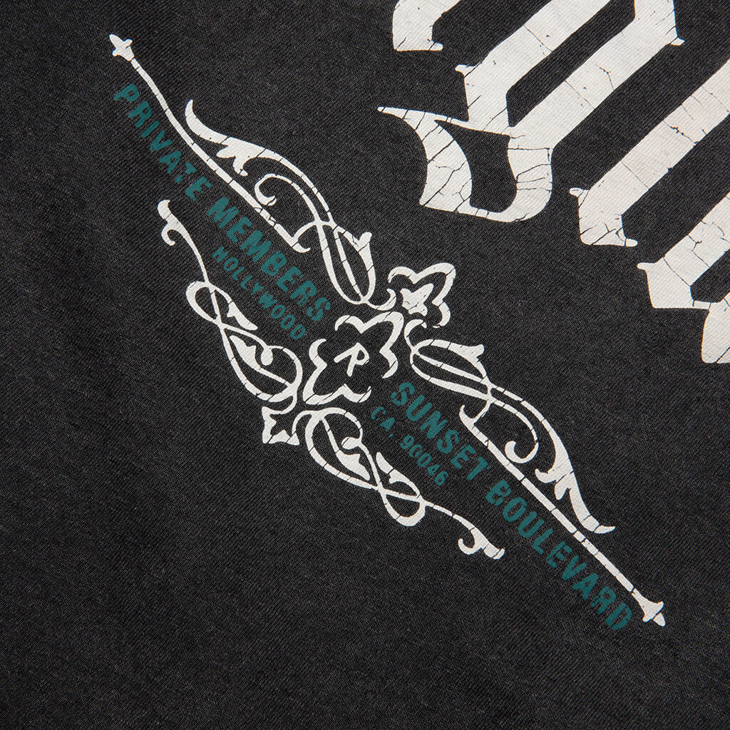 Private Members T-Shirt - Stained Black