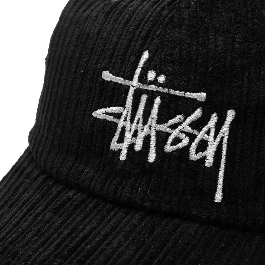 Corduroy Big Logo Low Pro Cap - Black