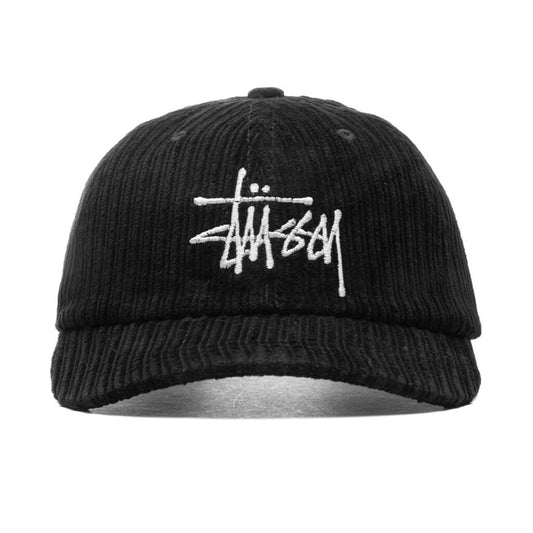 Corduroy Big Logo Low Pro Cap - Black