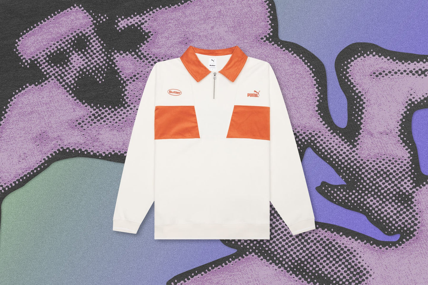 Puma X Butter Goods 1/4 Zip Pullover - White