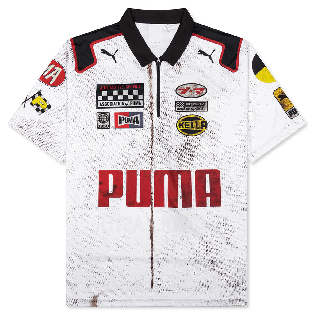 Puma x A$AP Rocky Team Zip Polo - White