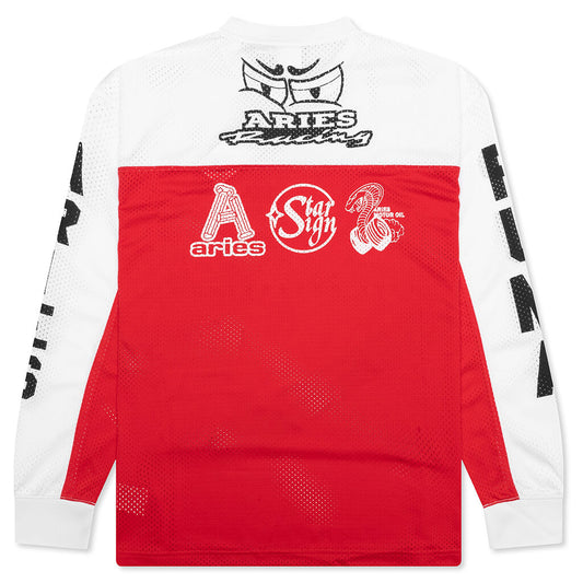 Puma x Aries Mesh Long Sleeve - Red