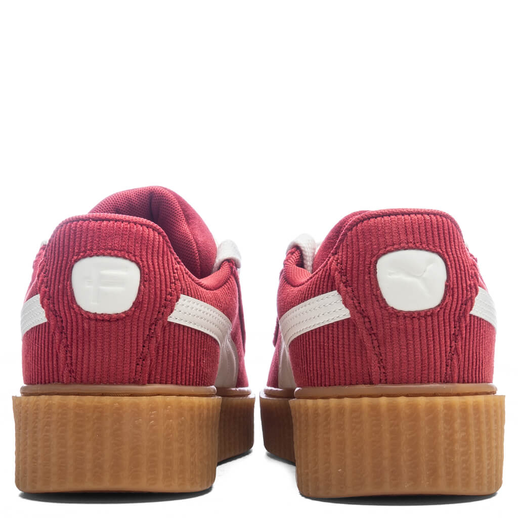 Puma x Fenty Women's Creeper Phatty Corduroy - Club Red/Warm White/Gum