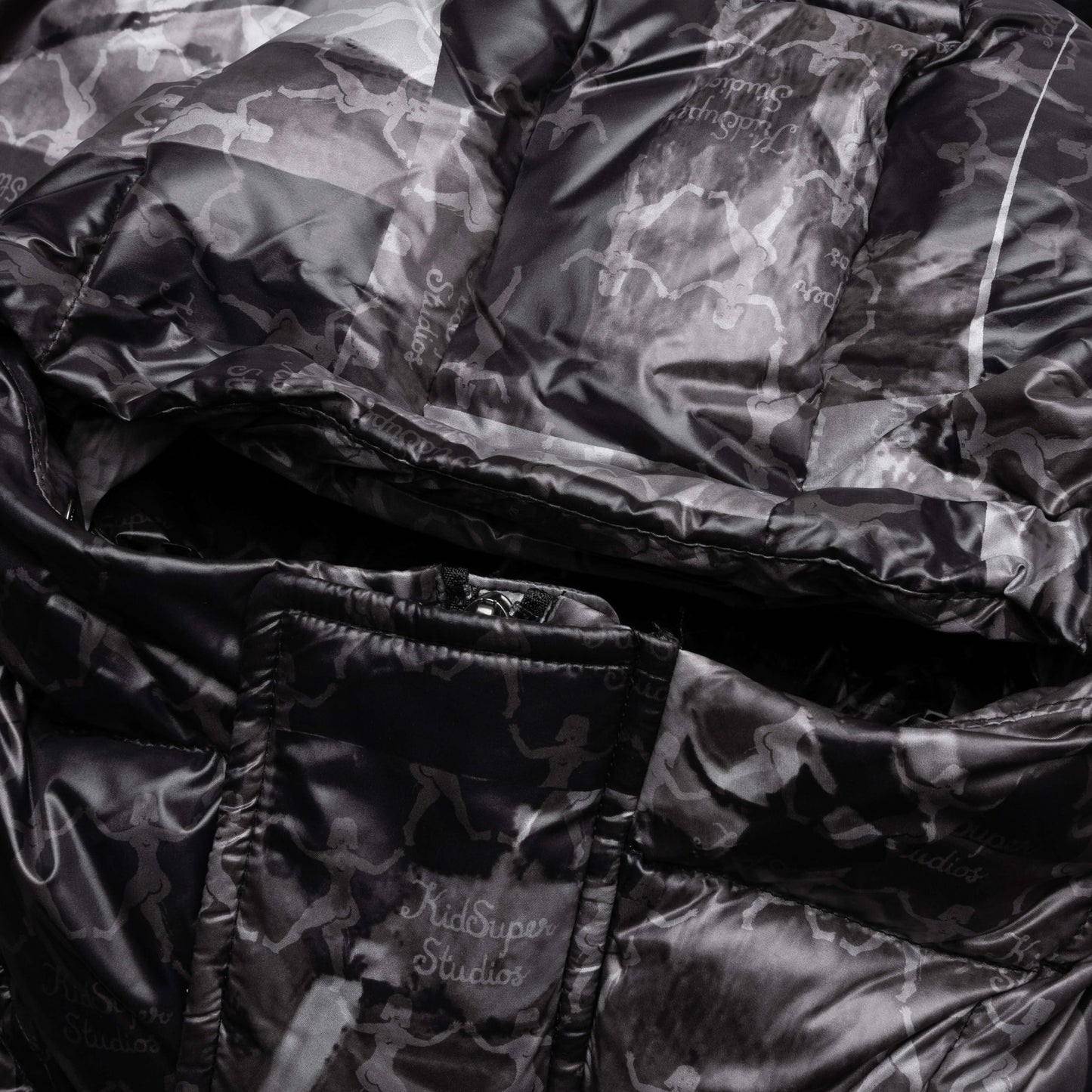 Puma x KidSuper MMQ AOP Puffer Jacket - Black