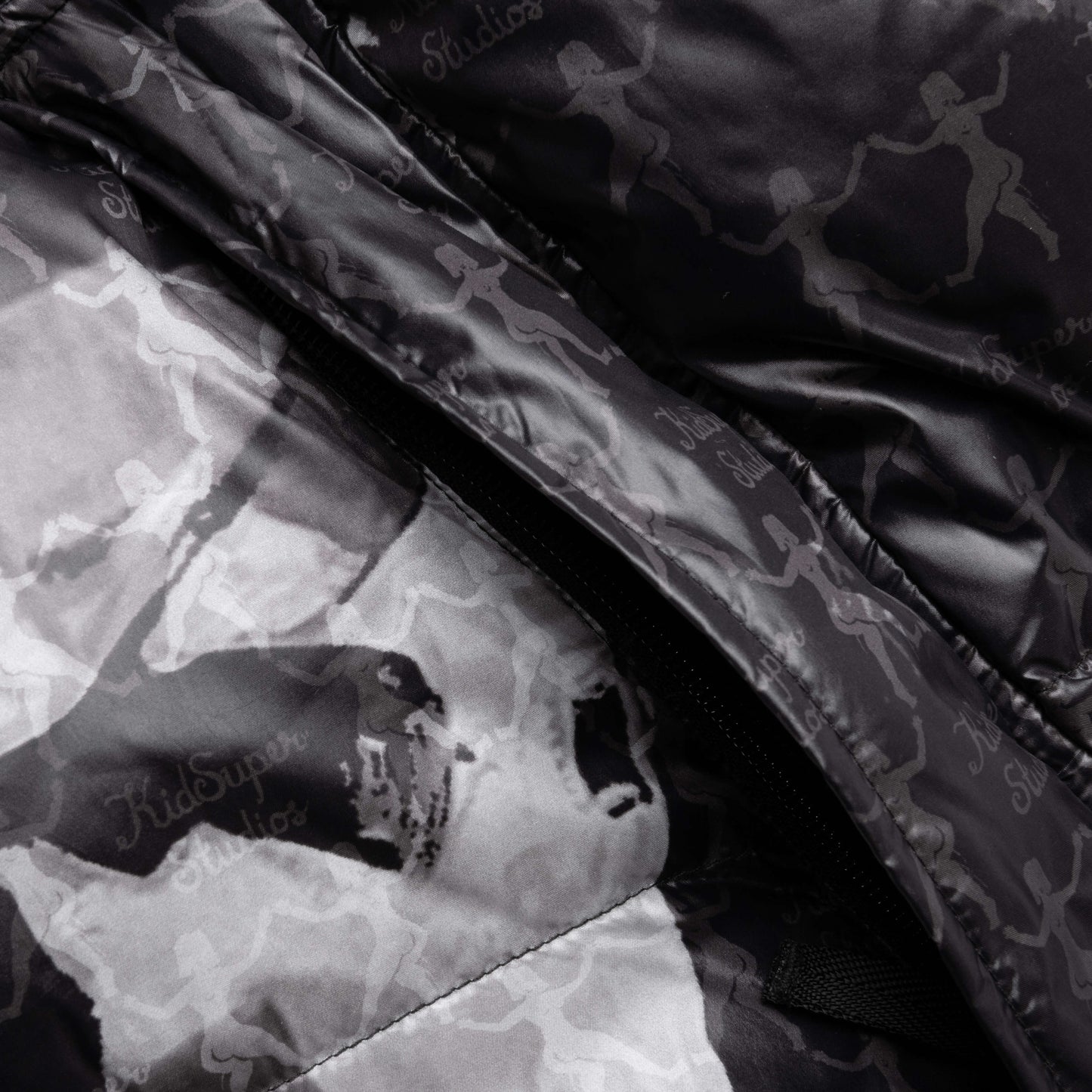 Puma x KidSuper MMQ AOP Puffer Jacket - Black