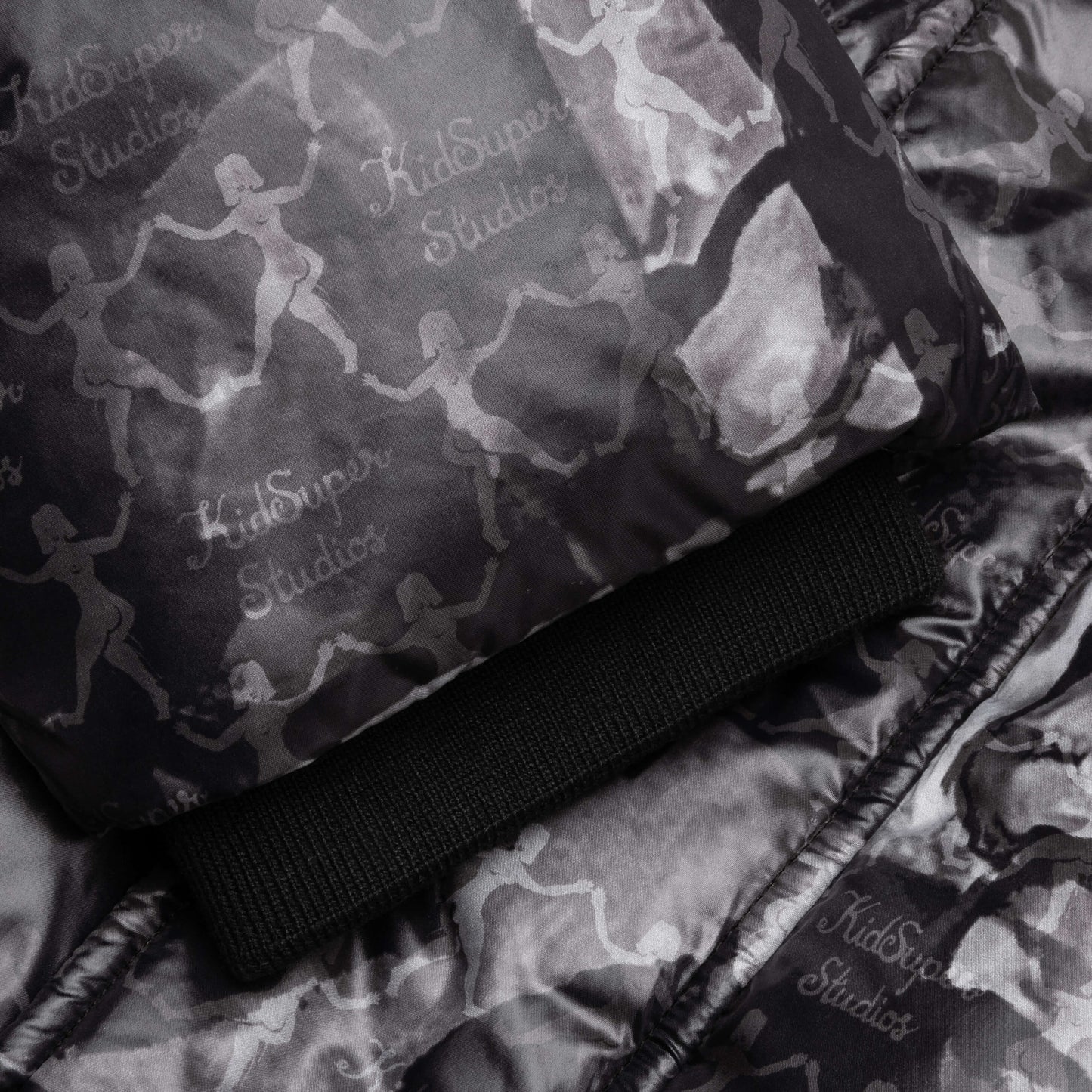 Puma x KidSuper MMQ AOP Puffer Jacket - Black