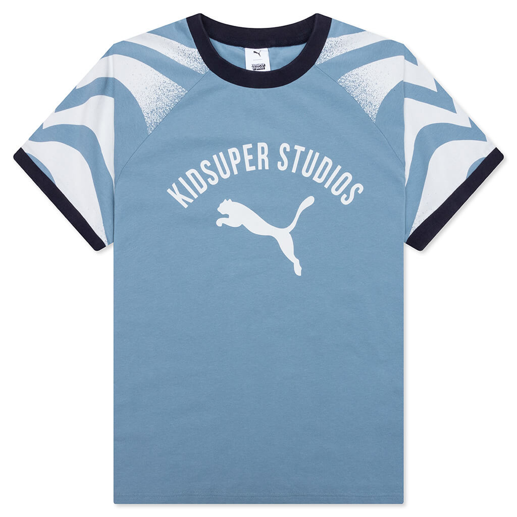 Puma x KidSuper Ringer Tee - Cool Blue