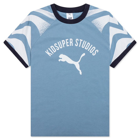 Puma x KidSuper Ringer Tee - Cool Blue