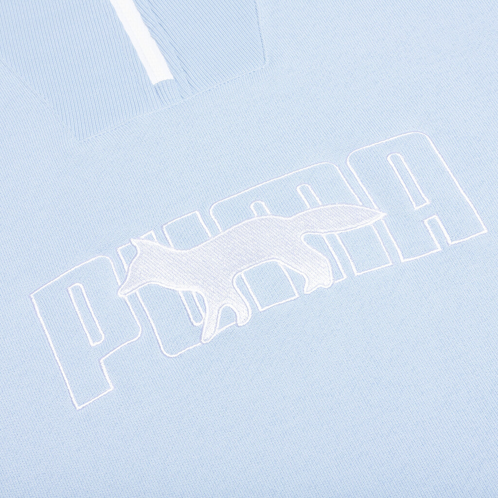 Puma x Maison Kitsune 1/2 Zip Ft Sweater - Blue