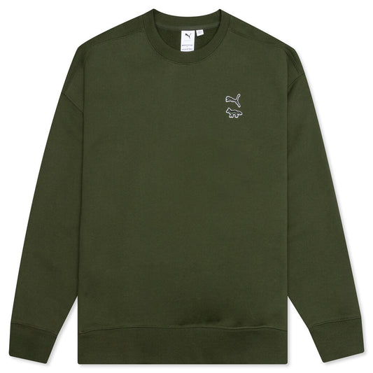 Puma x Maison Kitsune Crewneck - Green