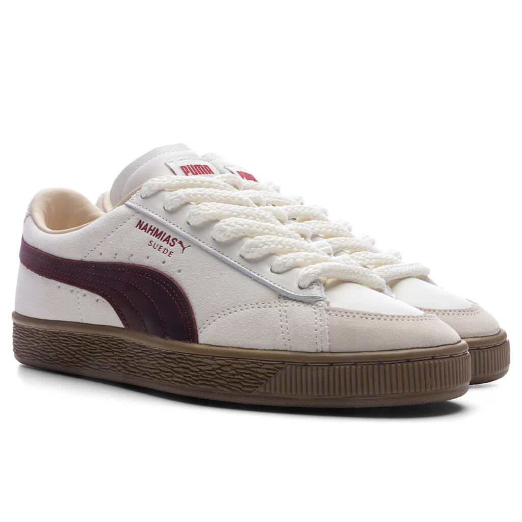 PUMA x Nahmias Suede Vintage - Warm White/Archive Gold/For All Time Red
