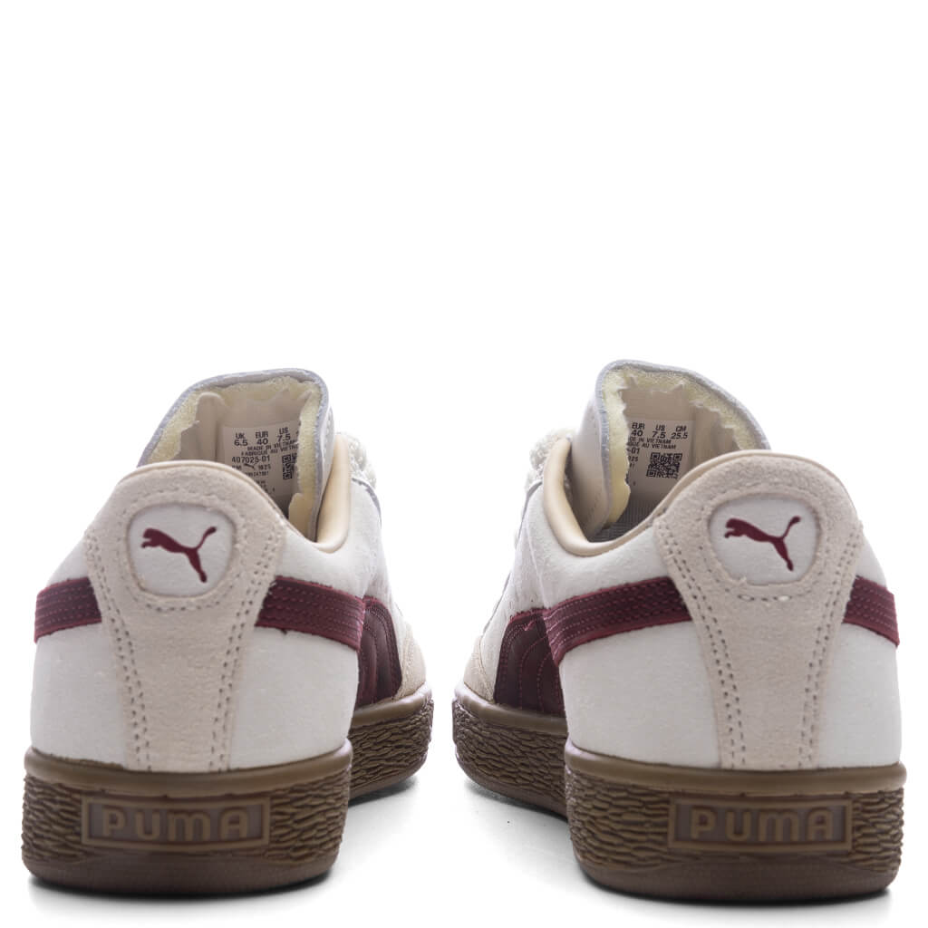 PUMA x Nahmias Suede Vintage - Warm White/Archive Gold/For All Time Red