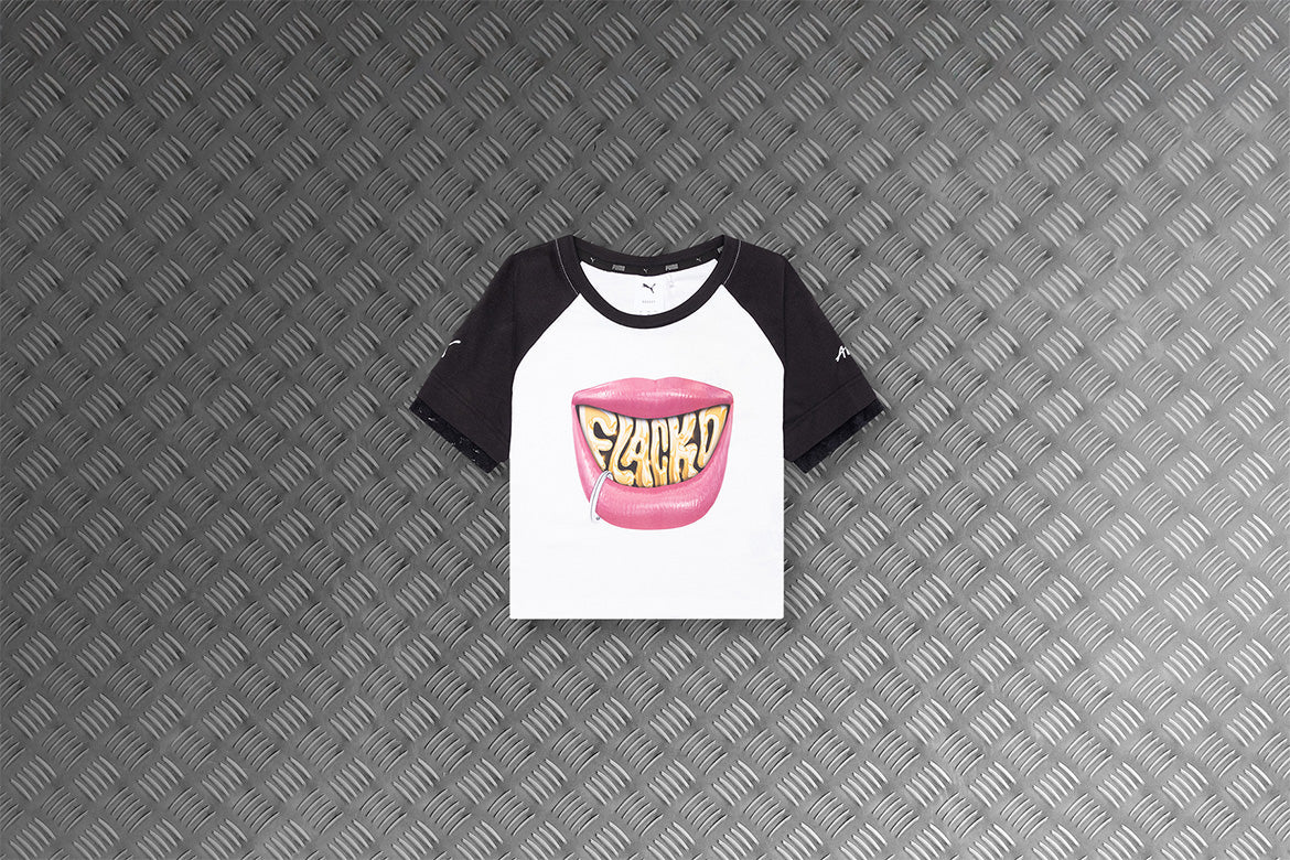 Puma x A$AP Rocky Flacko Smile Women's Baby Tee - White