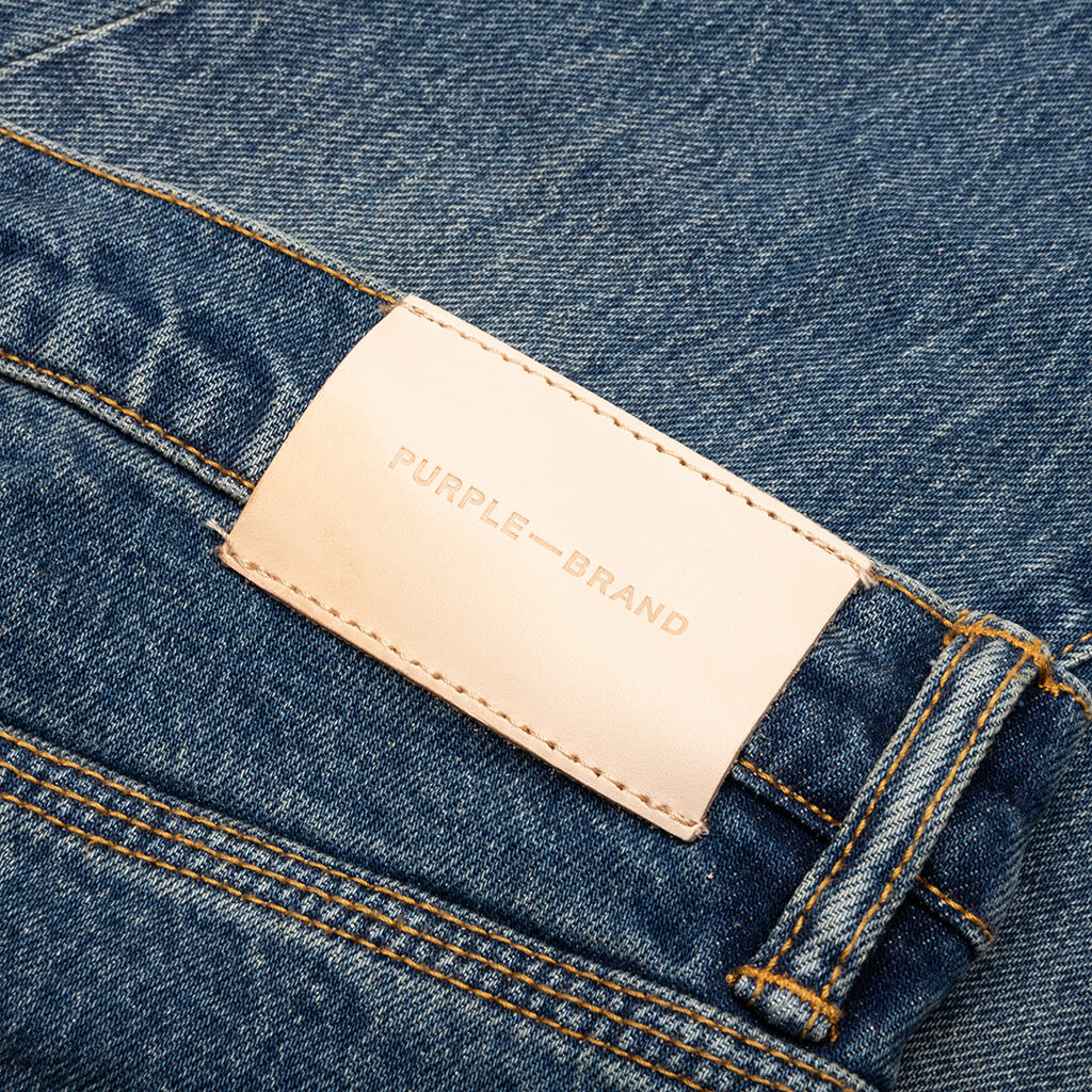 Vintage Square Patch Repair - Dark Indigo