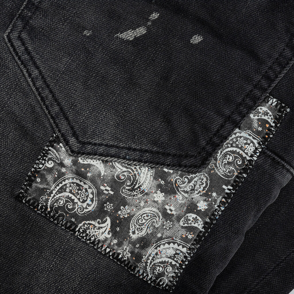 P001 - Bandana Print Patch Black