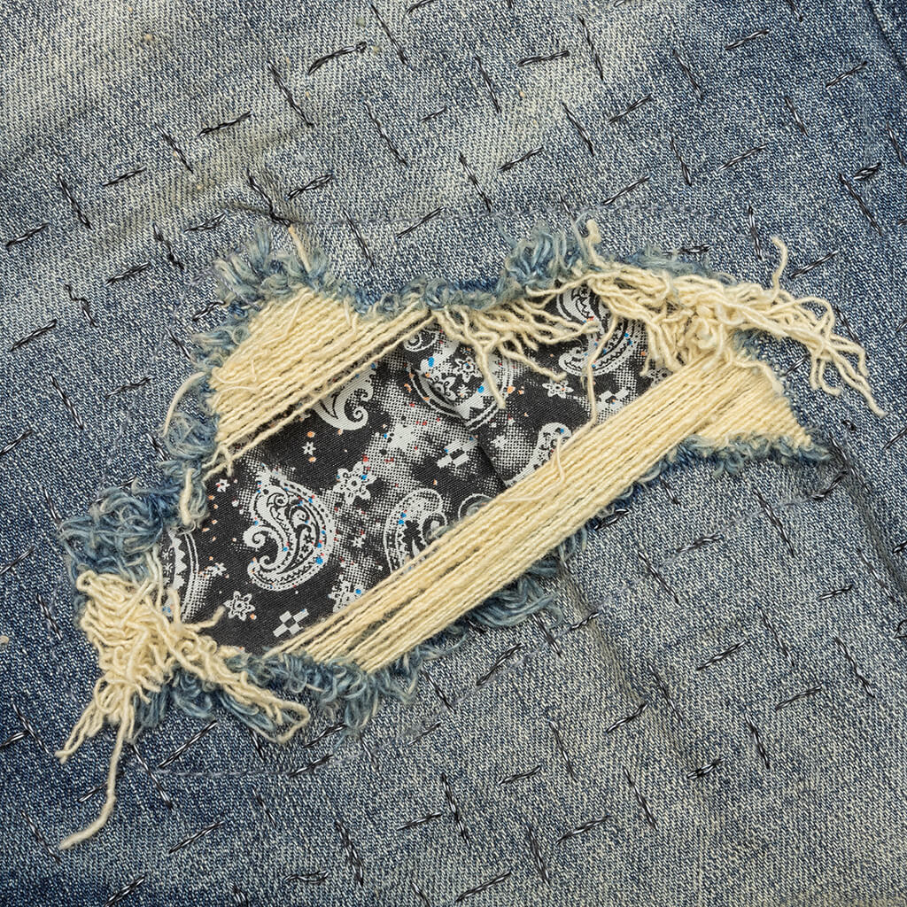 P001 - Bandana Print Patch Indigo