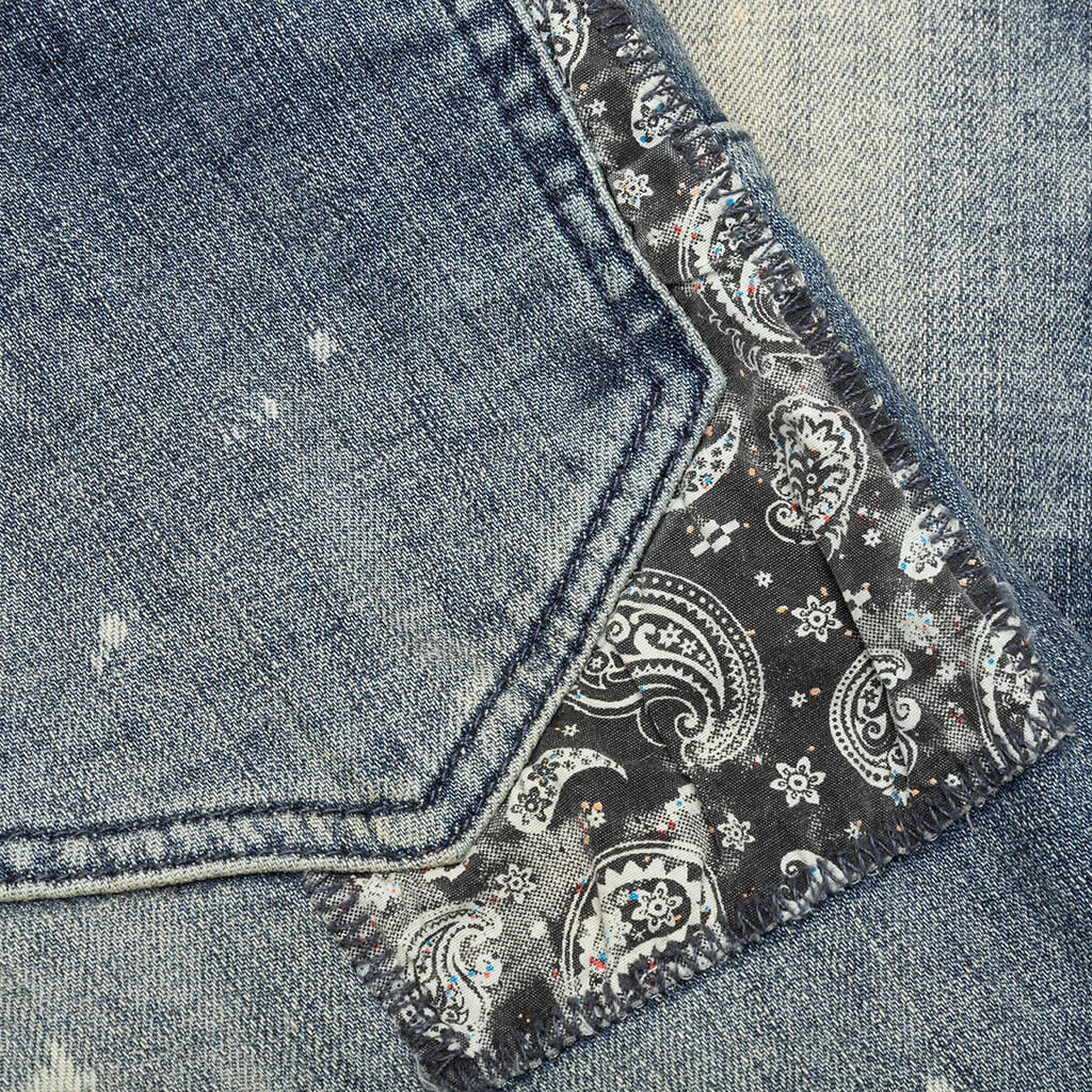 P001 - Bandana Print Patch Indigo