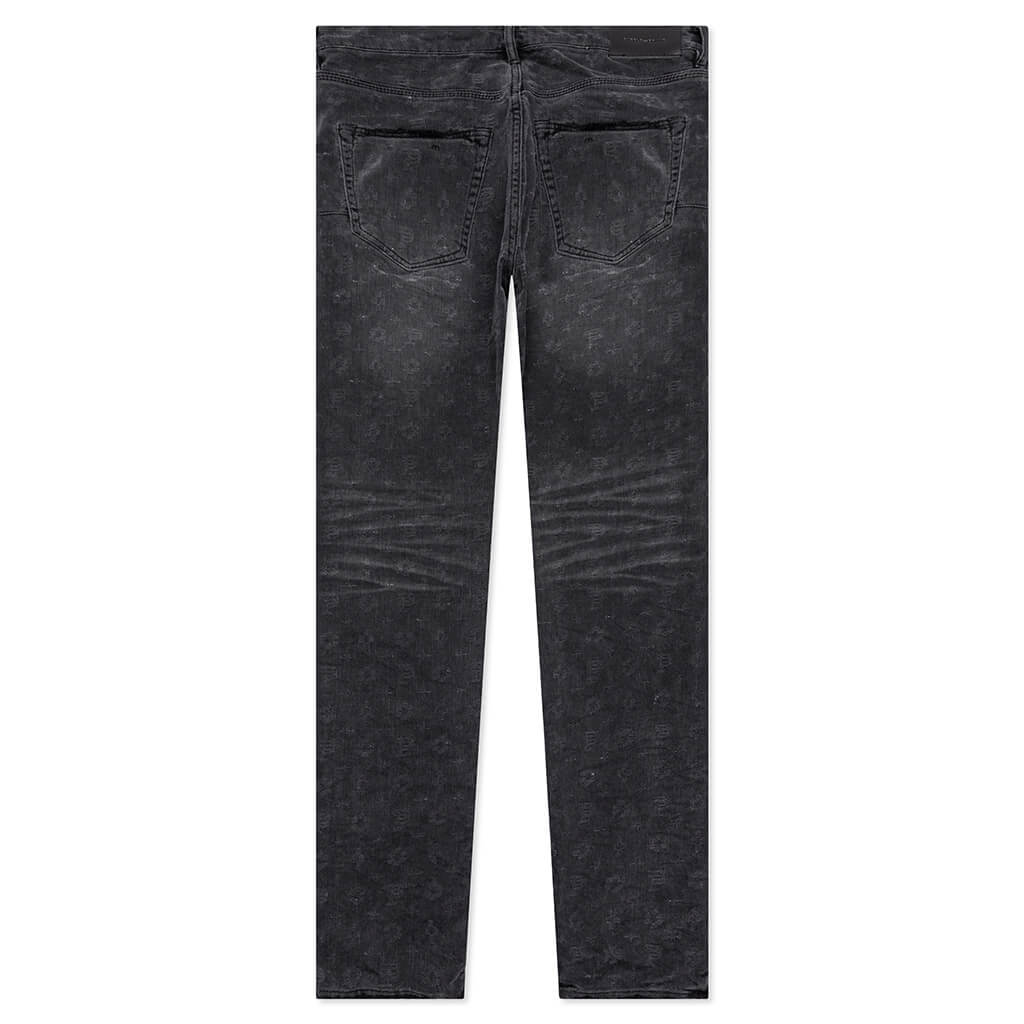 P001 - Black Wash Jacquard Monogram