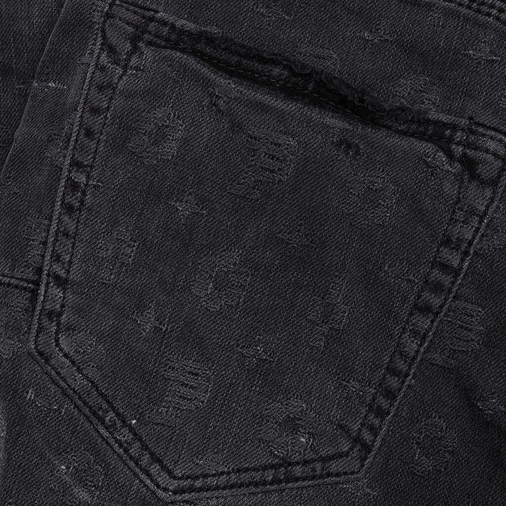 P001 - Black Wash Jacquard Monogram