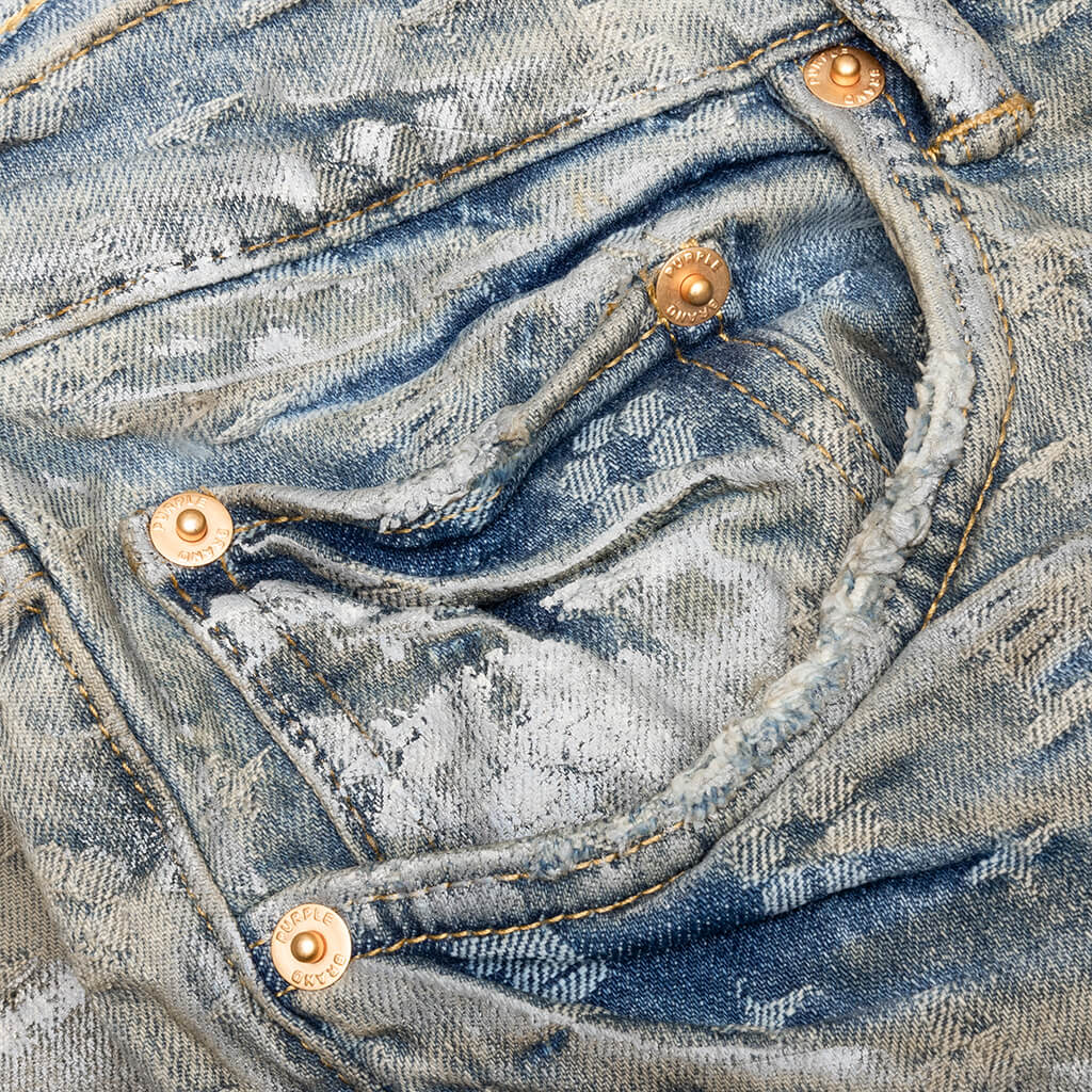 Purple Denim P001 - Holographic Earth Jacquard Monogram