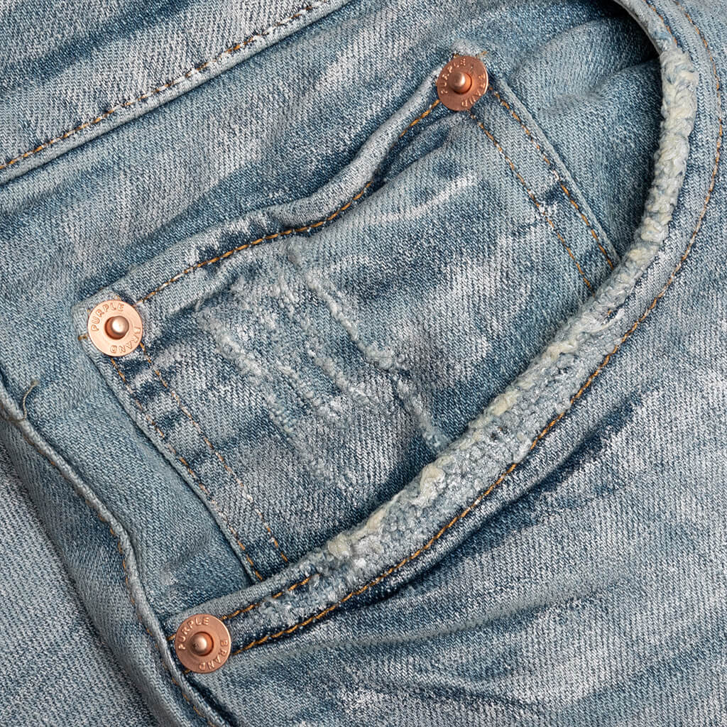 Purple Denim P001 - Light Indigo Iridescent Pearl