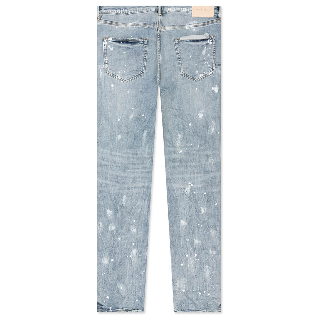 P001 - Light Indigo Knee Slit