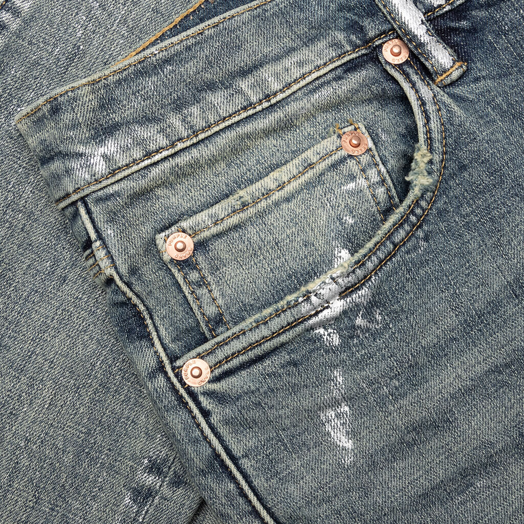 P001 - Light Indigo Metallic Silver
