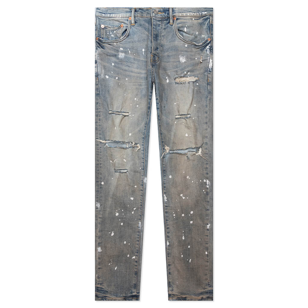 Purple Denim P001 - Light Indigo Pant Grey Coated