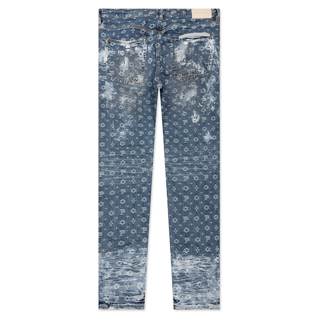 P001 - Super Heavy Waxed Indigo Jacquard Monogram