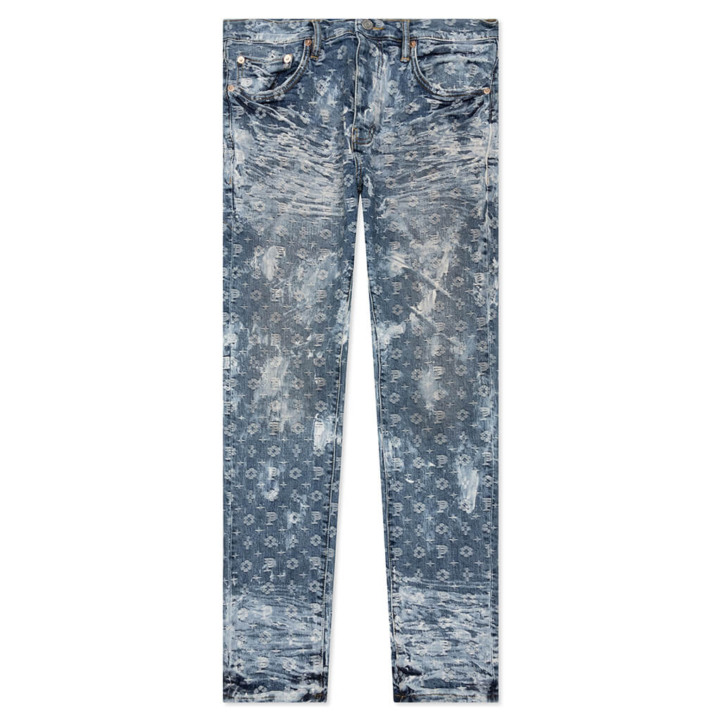 P001 - Super Heavy Waxed Indigo Jacquard Monogram