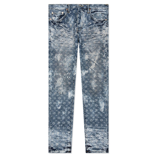 P001 - Super Heavy Waxed Indigo Jacquard Monogram