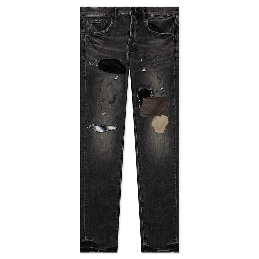 P001 - Worn Black Patchwork