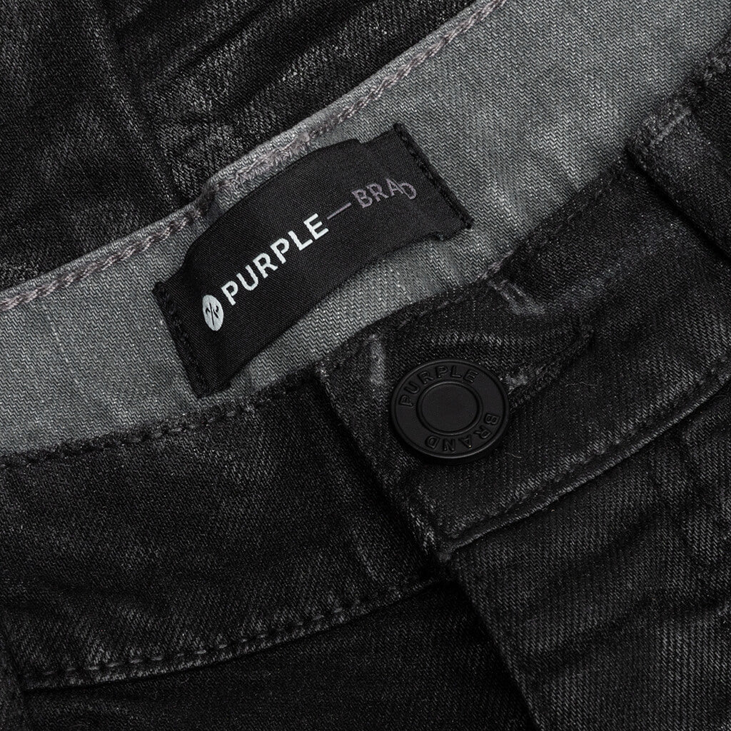 Purple Denim P001 - Worn Grey Black Coated