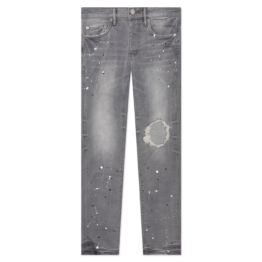 Purple Denim P001 - Worn Grey Paint Blowout