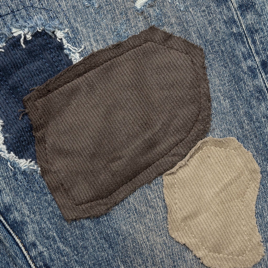 P001 - Worn Indigo Patchwork
