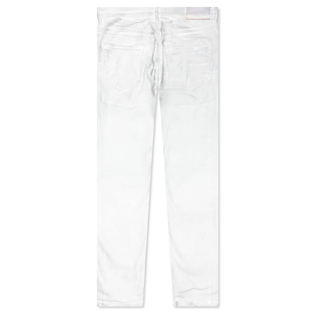 Purple Denim P001 - Worn White Iridescent Pearl
