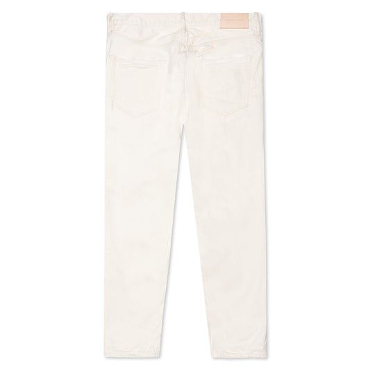 P003 - White Vintage Distress Crop