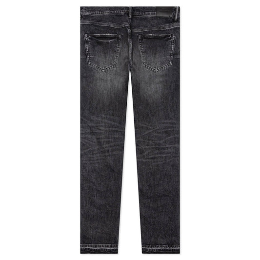 Purple Denim P004 - Blowout Released Hem Black