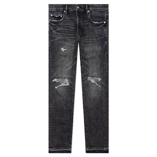 Purple Denim P004 - Blowout Released Hem Black