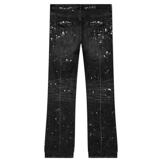 Purple Denim P004 - Super Faded Black Boot