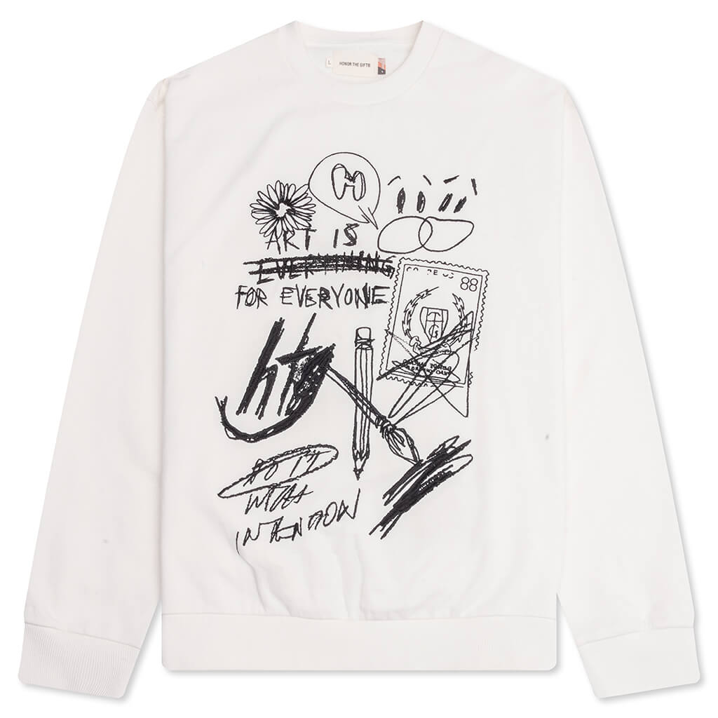 Quick Sketch Crewneck - Bone