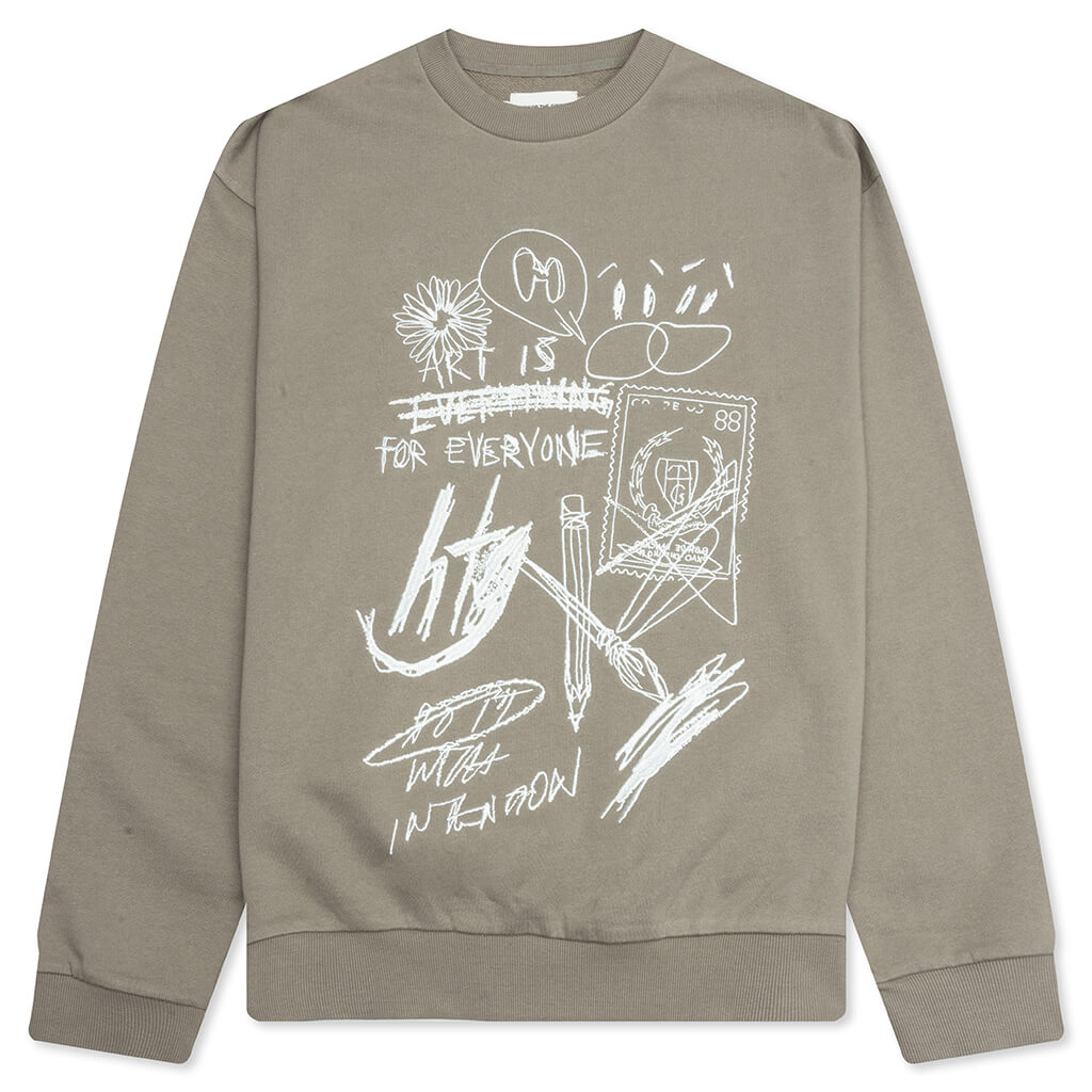 Quick Sketch Crewneck - Taupe
