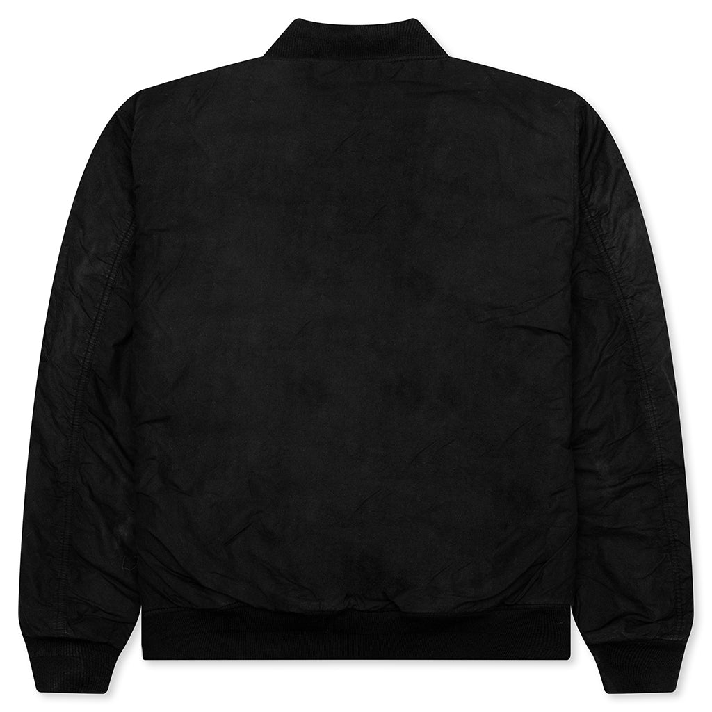 Quilted Bomber Waxed - Black